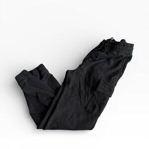 RSQ Black Kids Cargo Jogger Sweatpants